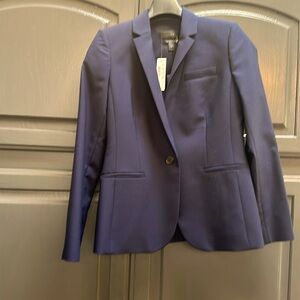 New! J.Crew Navy Jacket bi-stretch blazer size 4